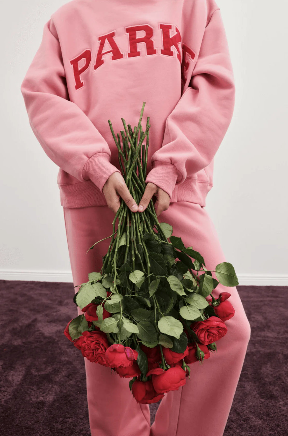 Parke Varsity Mockneck Sweatshirt Pink | Valentine’s Day Edition